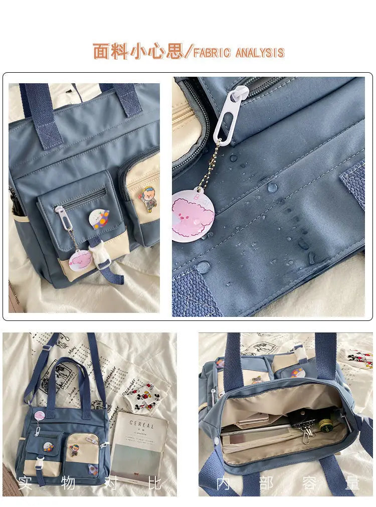 Versatile Nylon Waterproof Women's Shoulder Bag | Stylish Crossbody Satchel