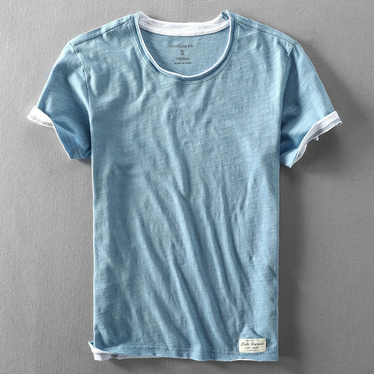 Summer Men's Bamboo Cotton Short Sleeve T-Shirt | Casual Comfort