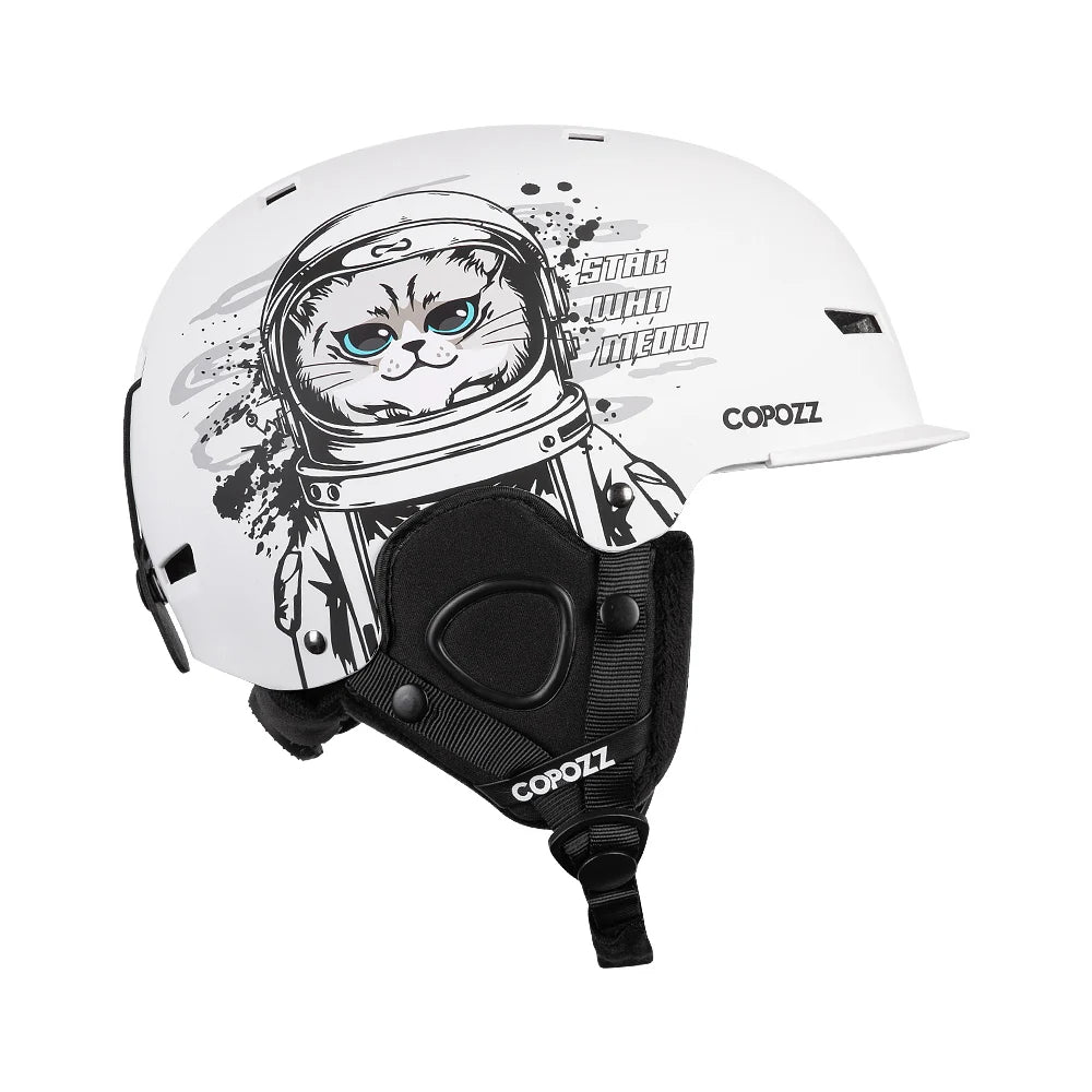 Half-Covered Anti-Impact Ski Helmet for Adults and Kids