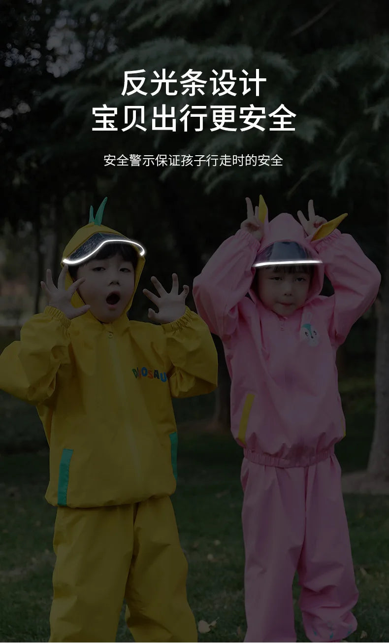 Children's Thickened Raincoat | Durable Outdoor Rain Gear