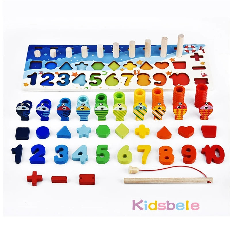 Kids Montessori Math Toys | Educational Wooden Puzzle & Games