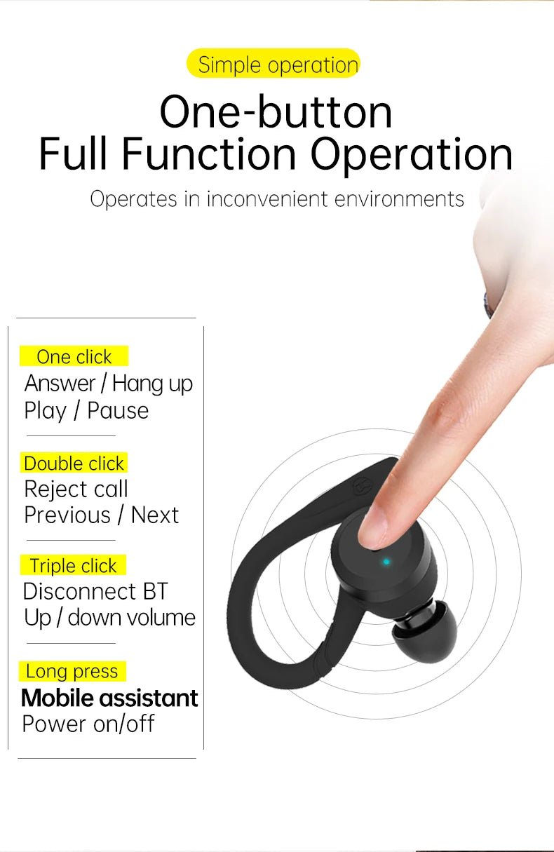 Waterproof Bluetooth Earphones | 20 Hours Playtime & Comfort Fit