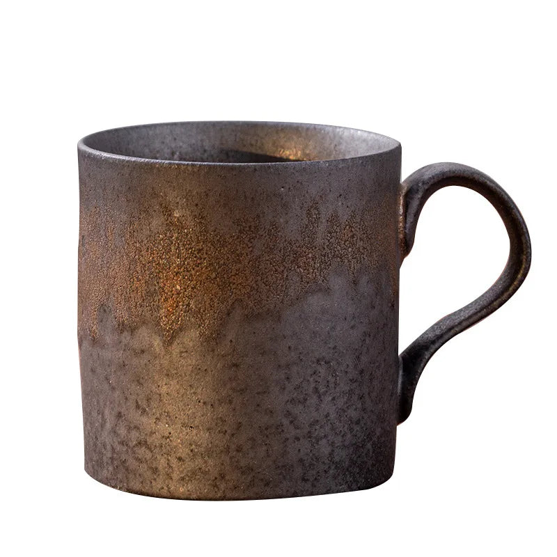Taza de café vintage japonesa | Vajilla de cerámica retro única