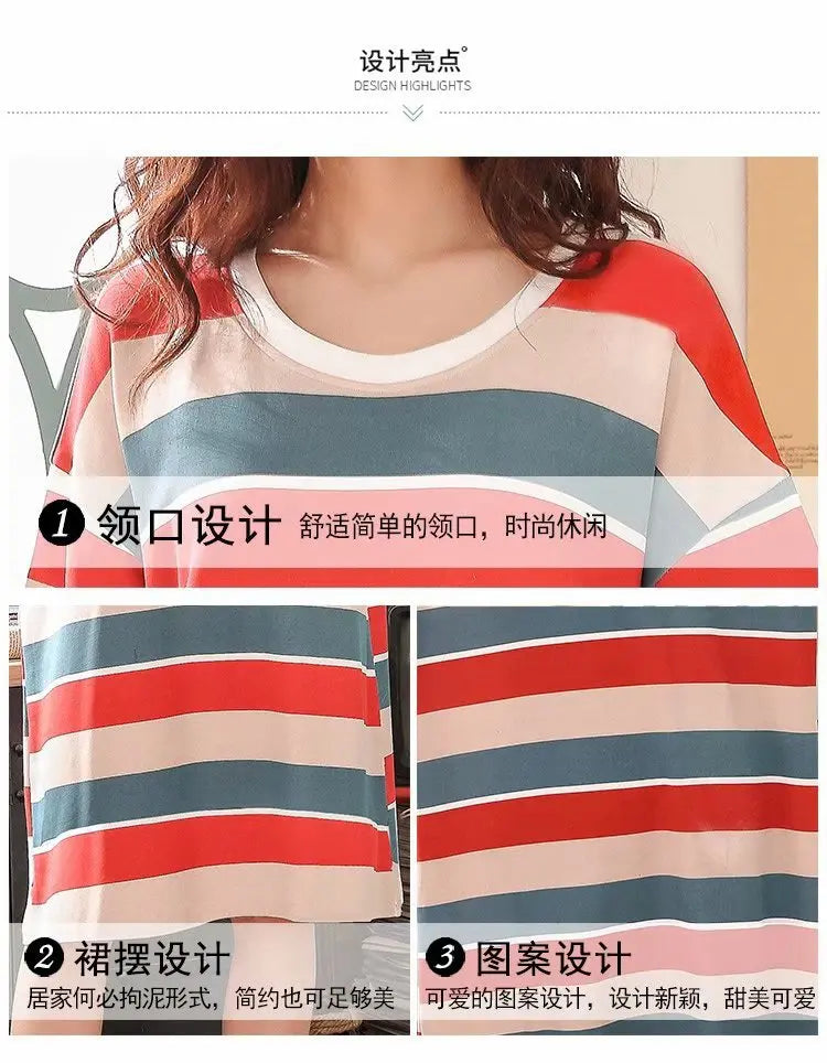 Cute Women's Short Sleeve Nightgown | Plus Size Sleepwear