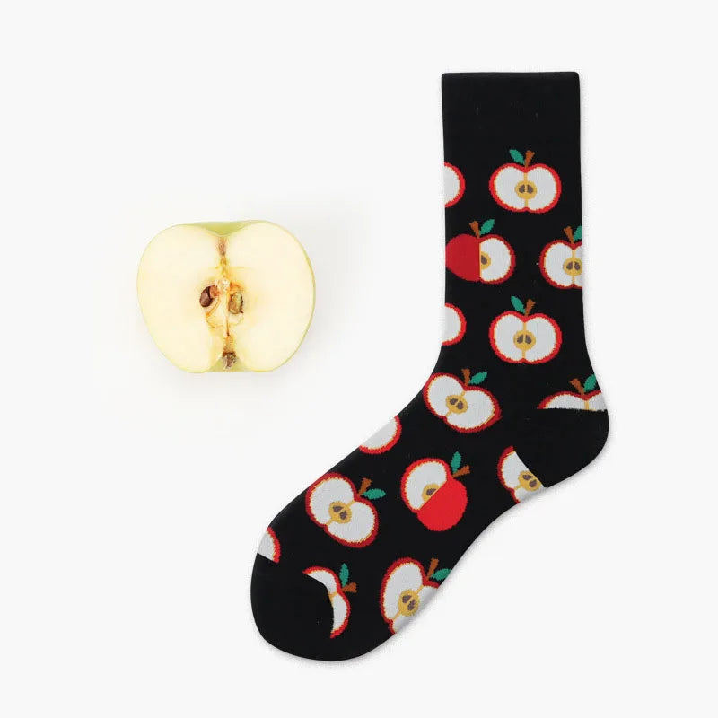 Calcetines Divertidos de Dibujos Animados de Comida para Hombre | Diseños de Aguacate y Hamburguesa