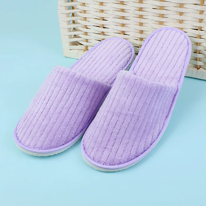 Comfortable Disposable Cotton Slippers | Hotel & Home Use