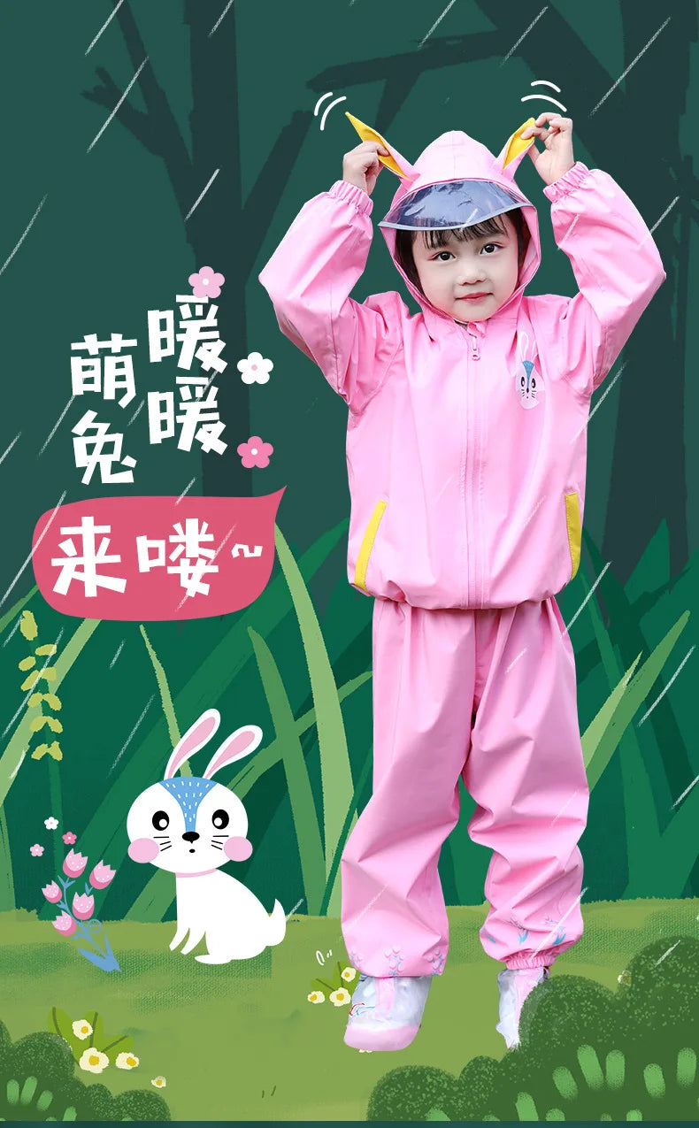 Children's Thickened Raincoat | Durable Outdoor Rain Gear
