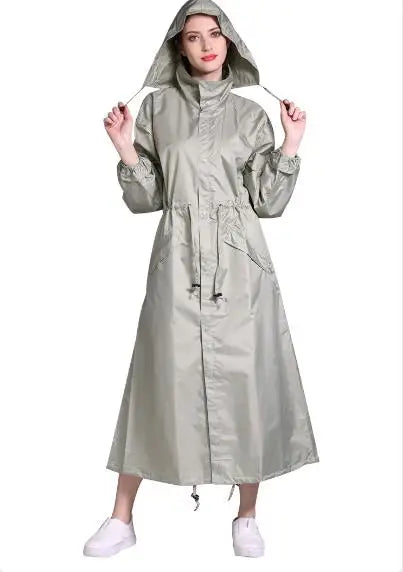 Breathable Waterproof Long Rain Coat Poncho for All Weather