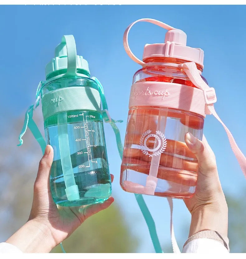 BPA Free Sport Water Bottle with Straw | Perfect for Hydration