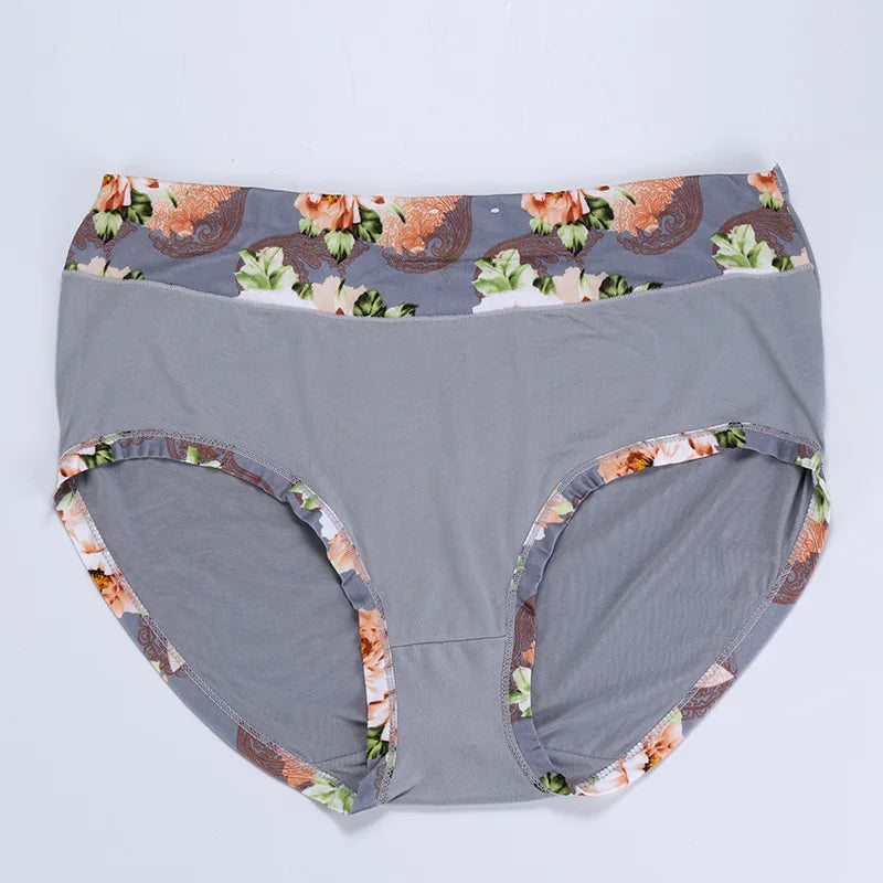 Plus Size Floral Briefs | Comfortable Women's Underwear