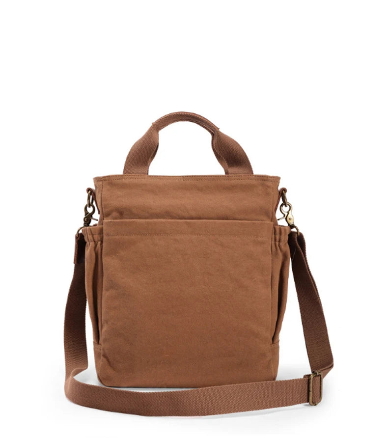 Men's Vintage Canvas Crossbody Handbag | Large Casual Tote Bag