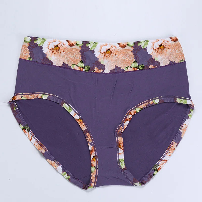 Plus Size Floral Briefs | Comfortable Women's Underwear