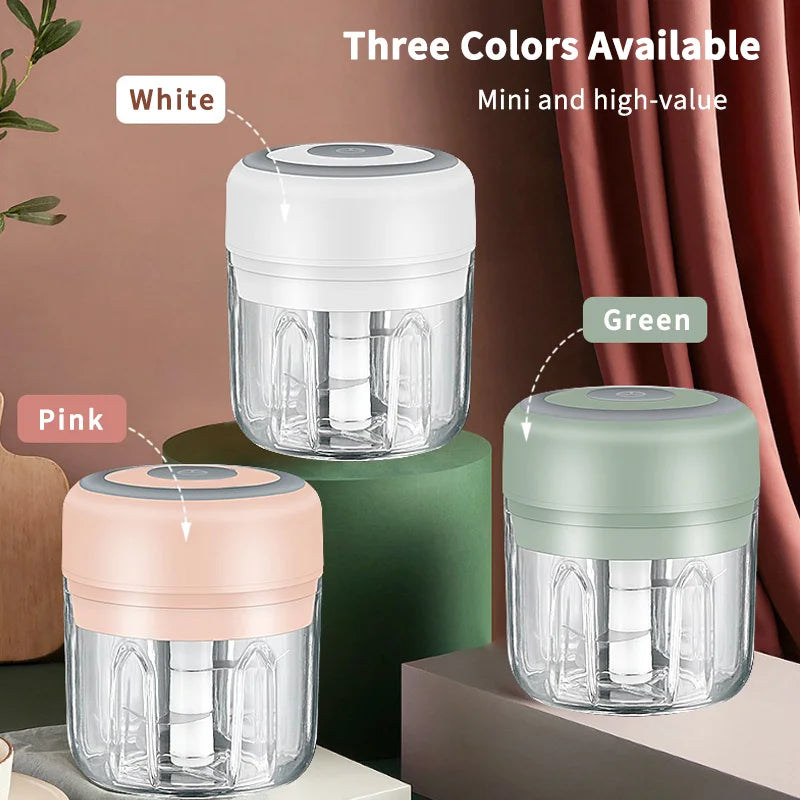 Mini Electric Meat Grinder & Garlic Crusher | Kitchen Essential