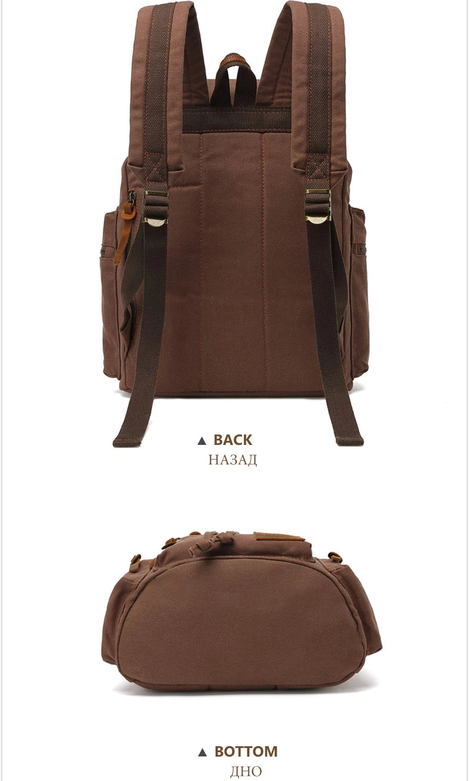 Vintage Canvas Men's Backpack | Stylish 14 Inch Laptop Bag