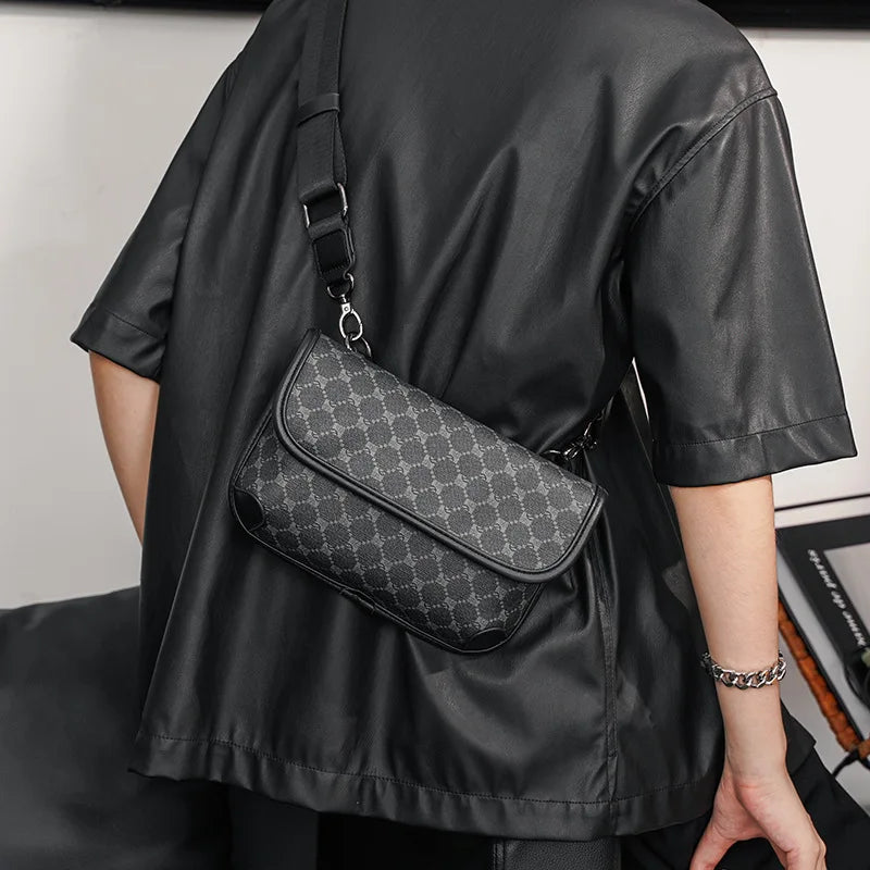 Stylish Men's PU Leather Crossbody Bag | Versatile Fashion Accessory