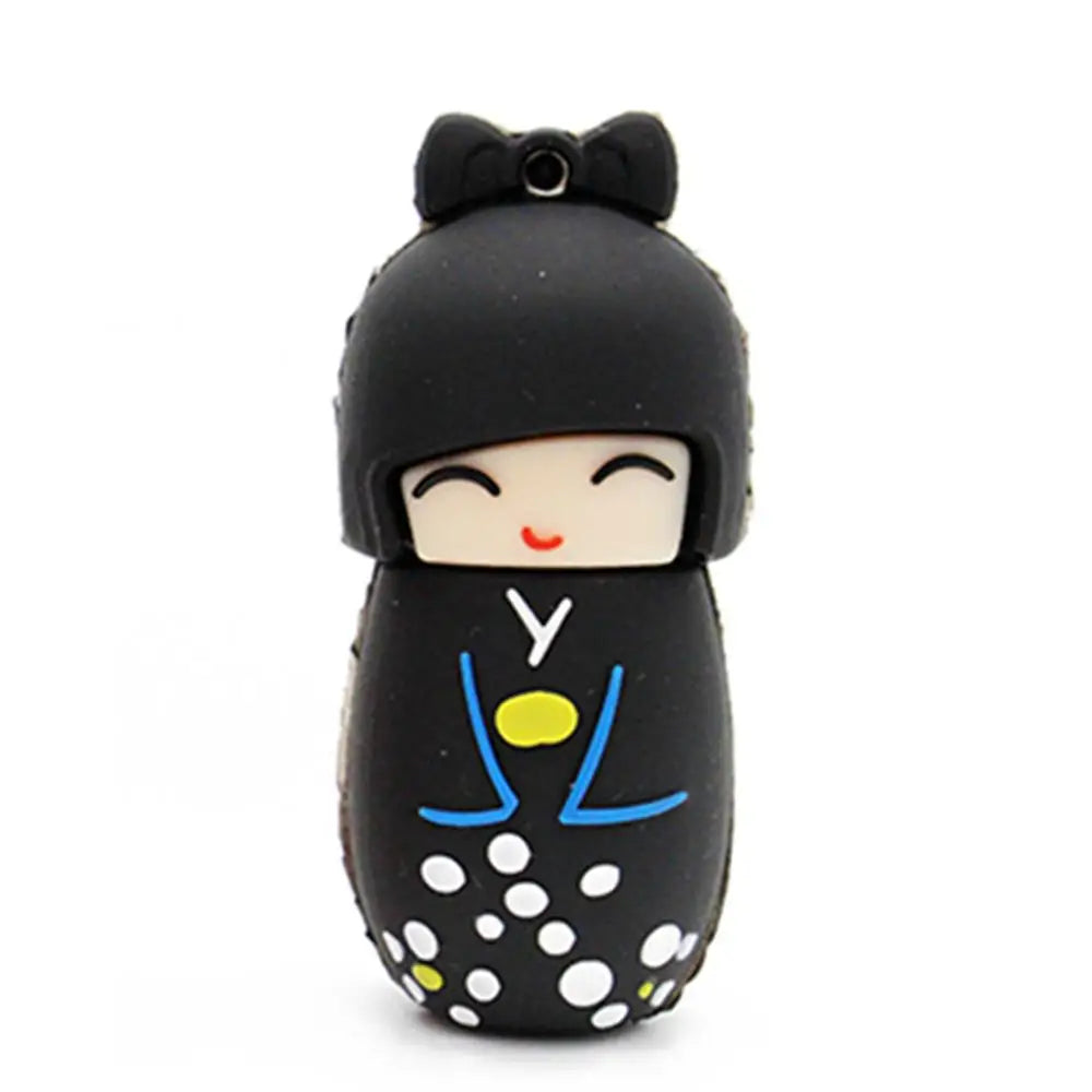 Colorful Cartoon Kimono Doll USB Flash Drive | Fun Storage Solutions