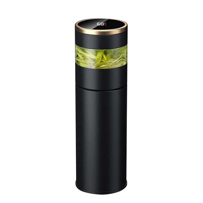 Smart LED Display Vacuum Tea Cup | Insulated Stainless Steel Bottle