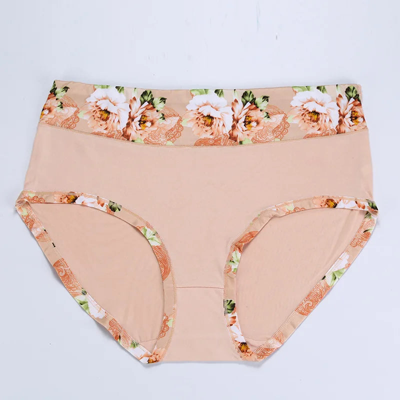 Plus Size Floral Briefs | Comfortable Women's Underwear