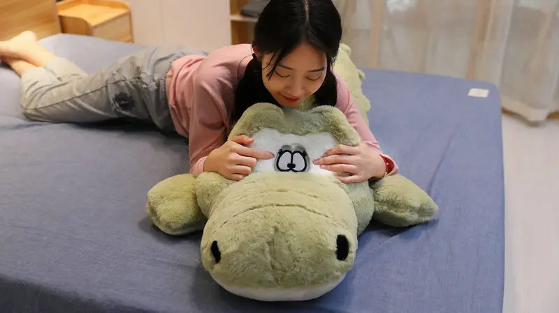 Lifelike Alligator Plush Toys | Soft Crocodile Filled Cushions