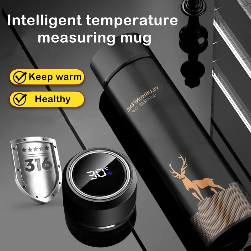 500ML Smart Thermos Water Bottle | Digital Temperature Display