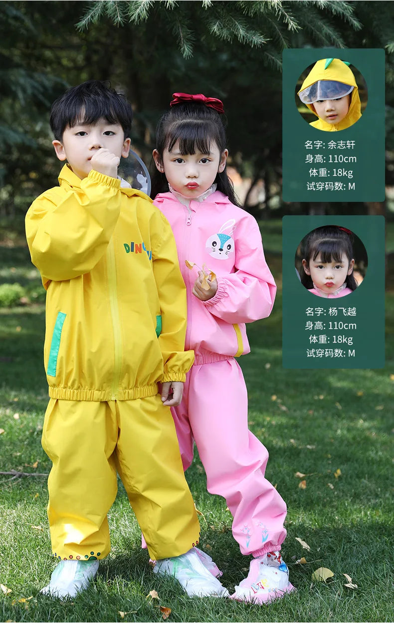 Children's Thickened Raincoat | Durable Outdoor Rain Gear