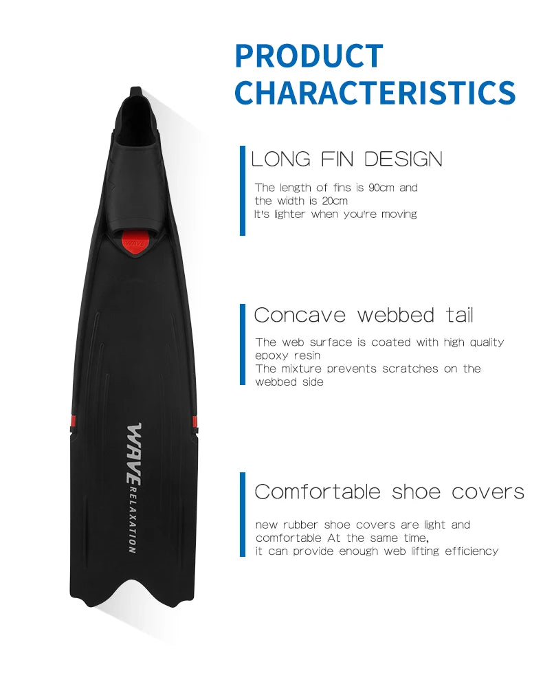 Professional Freediving Fins for Spearfishing & Water Sports