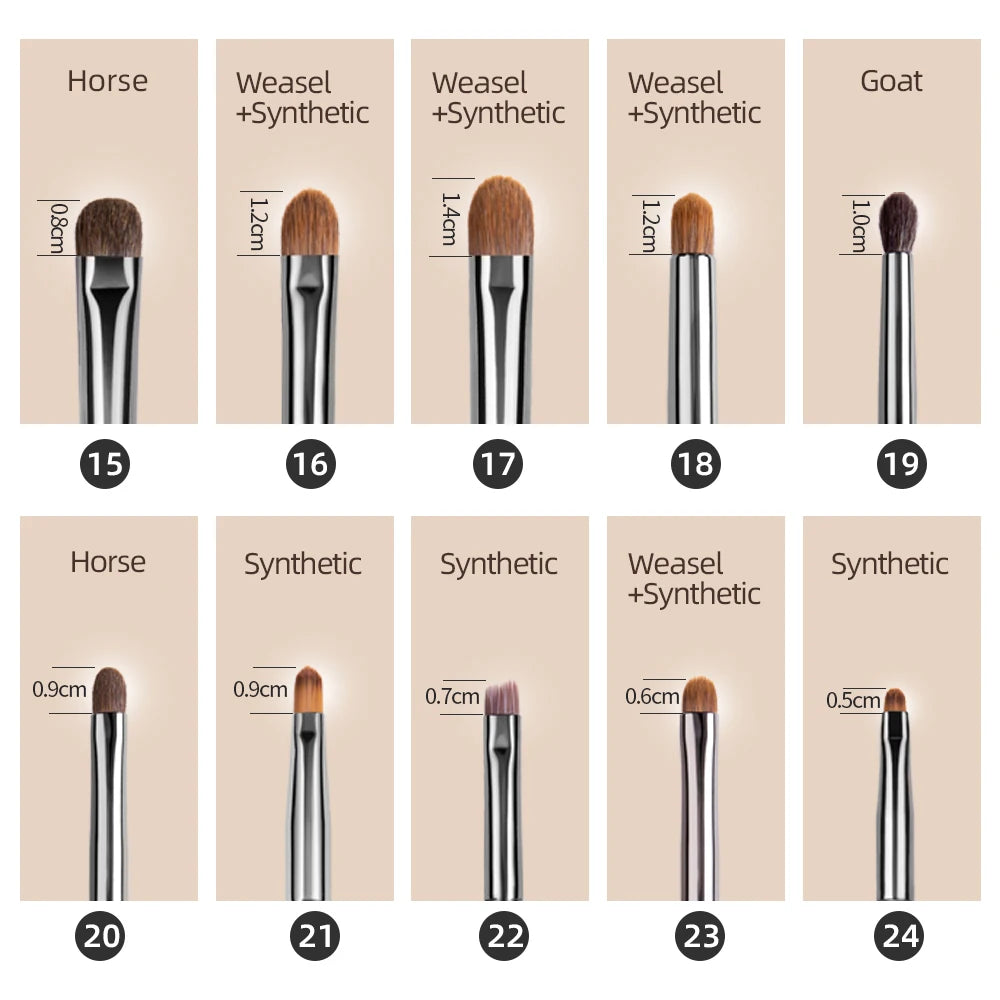 Natural Goat Hair Eyeshadow Brush | Flawless Makeup Application