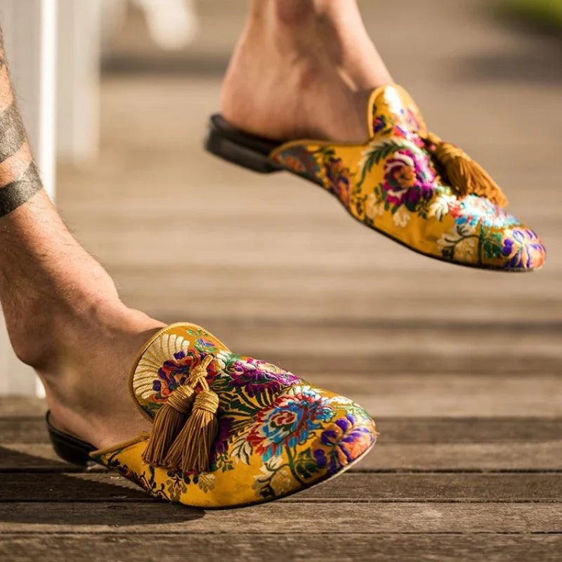Men's Classic Casual Brogue Shoes | Comfortable Summer Slippers
