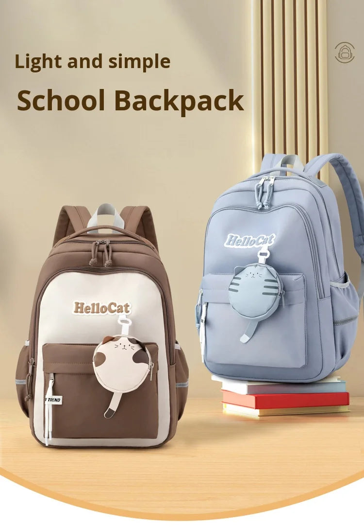 Ultra-Light Waterproof Unisex School Bag for Students | 20-36L