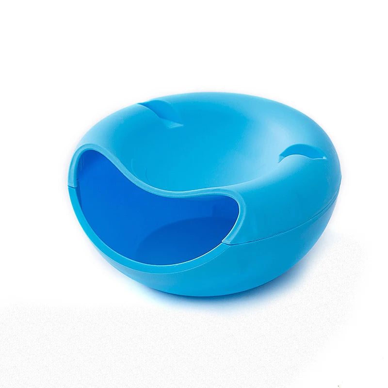 Multi-Use Double Layer Snack Bowl | Versatile Kitchen Storage Plate