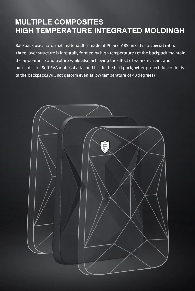Waterproof Anti-Theft Men's Backpack for School & Travel