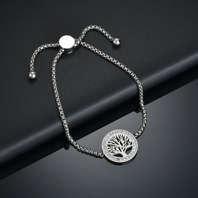 Adjustable Heart Crystal Bracelets for Women | Elegant Gift