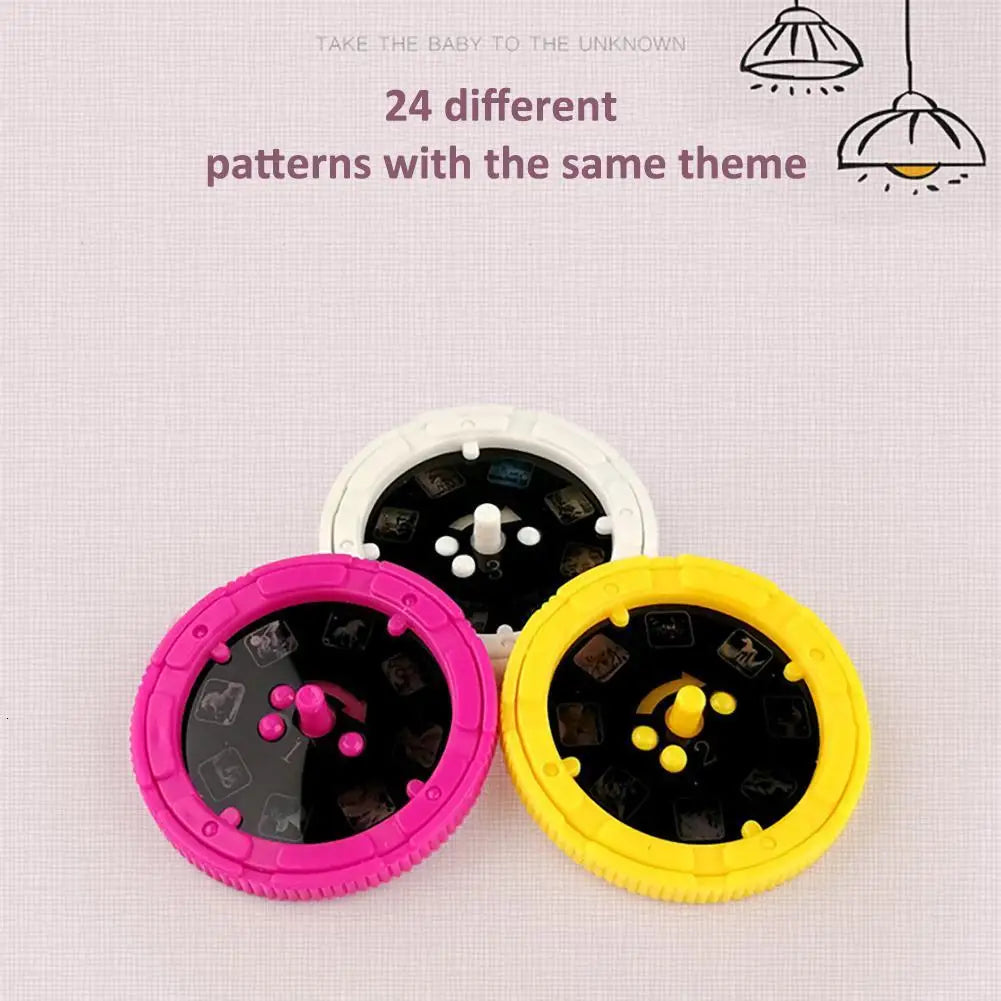 Cute Cartoon Projector Flashlight | Fun Bedtime Learning Toy