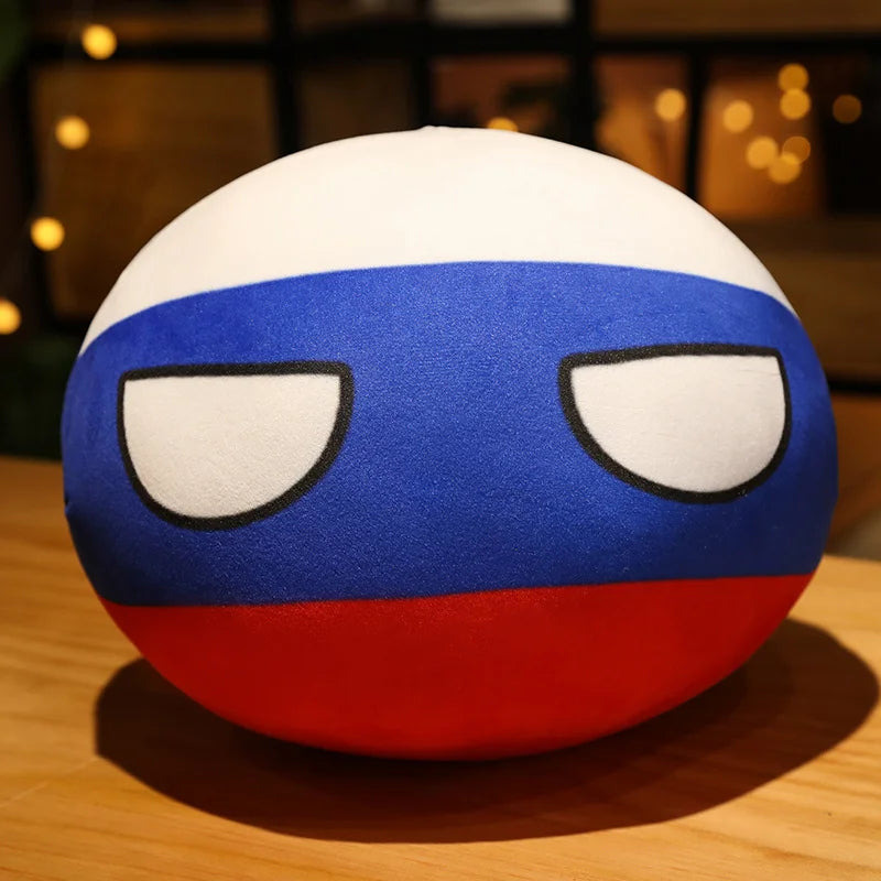 Country Ball Plushies - Fun Stuffed Dolls for All Ages