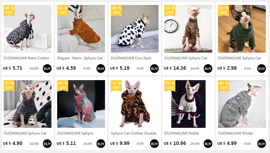 Stylish Cat Hoodie for Hairless Breeds | Cozy Spring/Fall Fashion