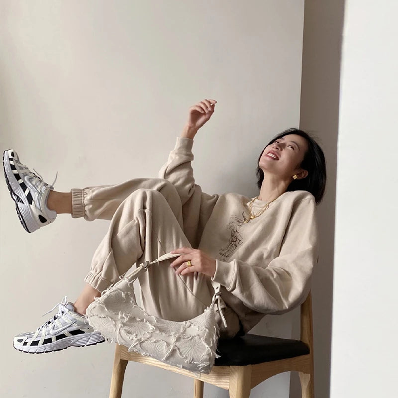 Trendy Patchwork Canvas Shoulder Bag | Stylish Retro Handbag