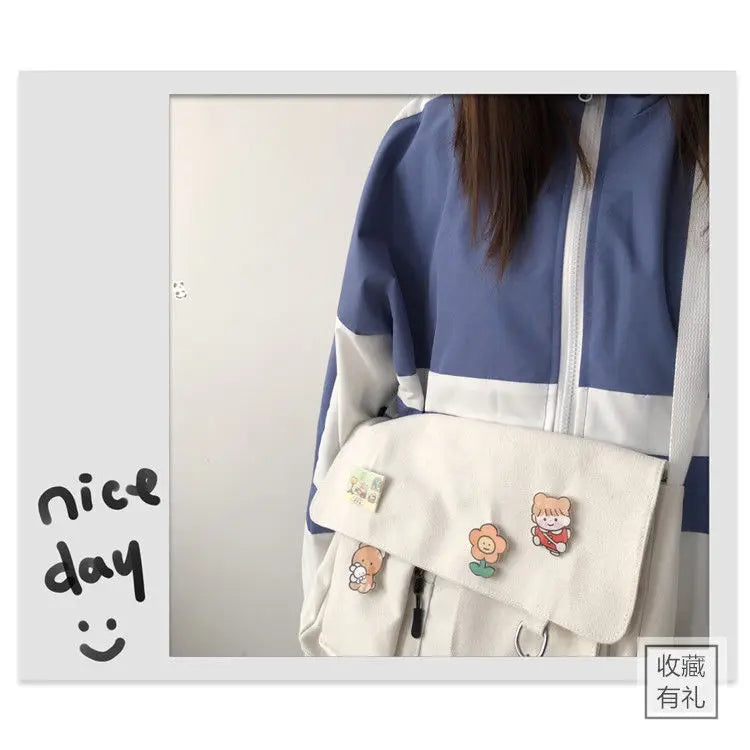 Casual Women’s Canvas Messenger Bag | Stylish & Functional Satchel