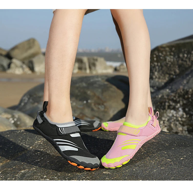 Unisex Swimming Water Shoes Men Barefoot Outdoor Beach Sandals Upstream Aqua Shoes Plus Size Nonslip River Sea Diving Sneakers
