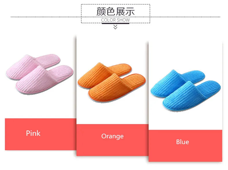 Comfortable Disposable Cotton Slippers | Hotel & Home Use
