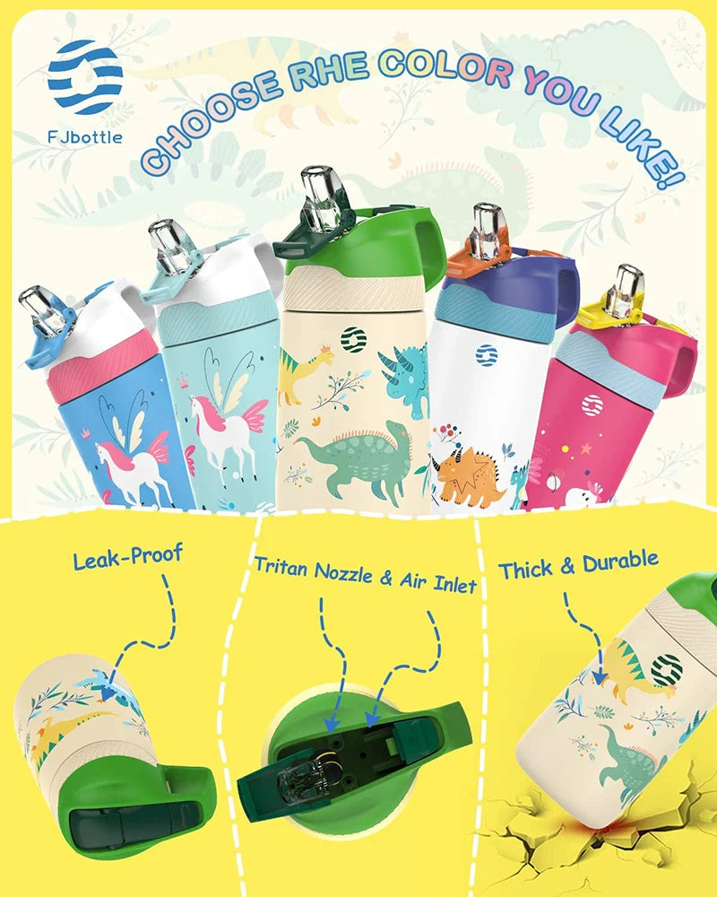 Vacuum Water Bottle for Children | BPA Free, Healthy Straw Design