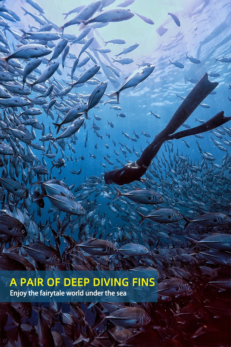 Professional Freediving Fins for Spearfishing & Water Sports
