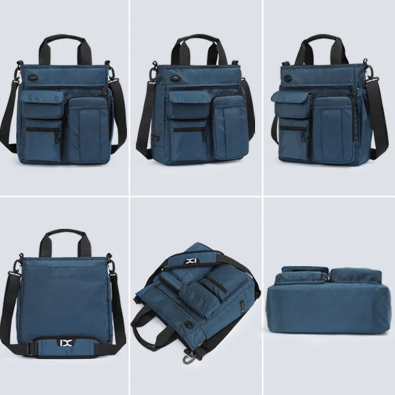 Men's Vintage Canvas Crossbody Handbag | Large Casual Tote Bag
