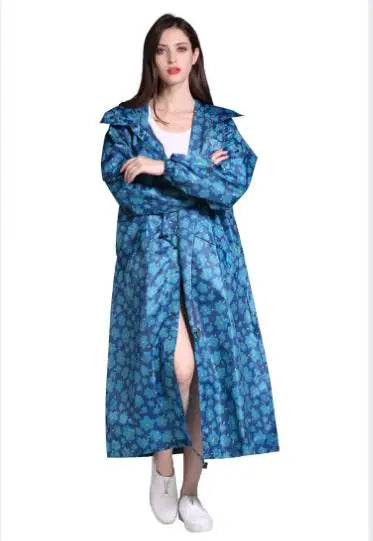 Breathable Waterproof Long Rain Coat Poncho for All Weather