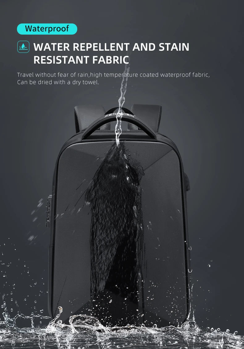 Waterproof Anti-Theft Laptop Backpack | USB Charging Business Bag