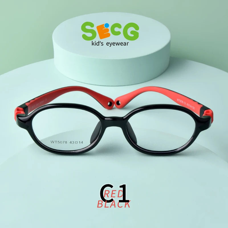 Children's Silicone Glasses Frames | Ultra-Light Myopia Glasses