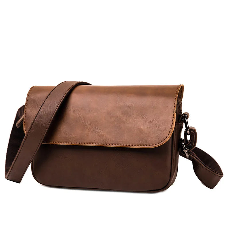 Stylish Crossbody Messenger Bag for Men | PU Leather Shoulder Satchel