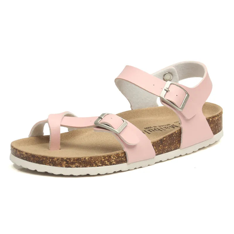Fashion Casual Cork Sandals for Women | Summer Beach Gladiator Shoes