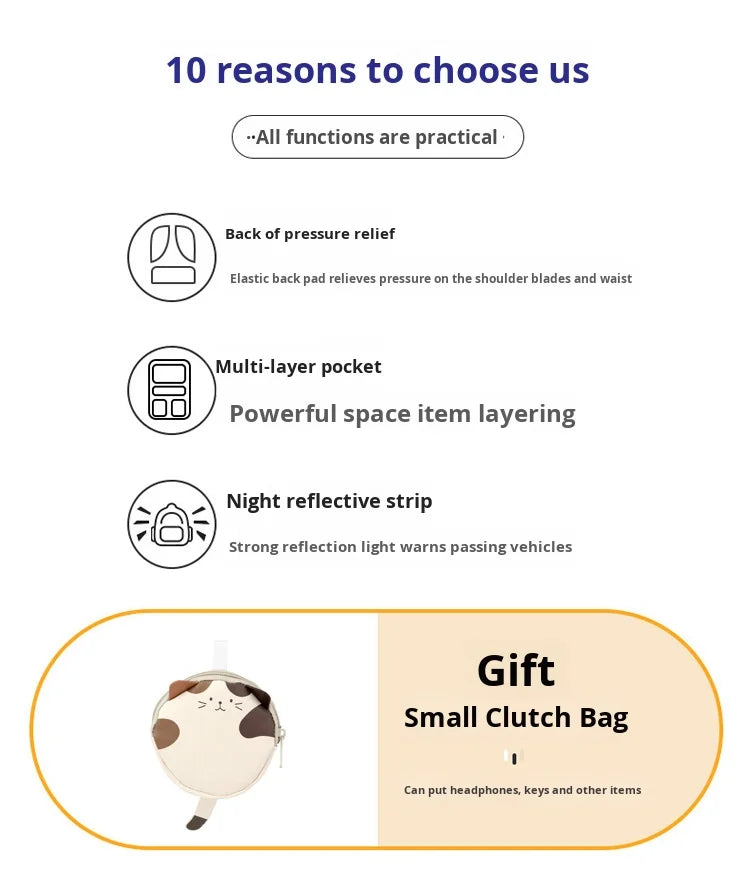 Ultra-Light Waterproof Unisex School Bag for Students | 20-36L