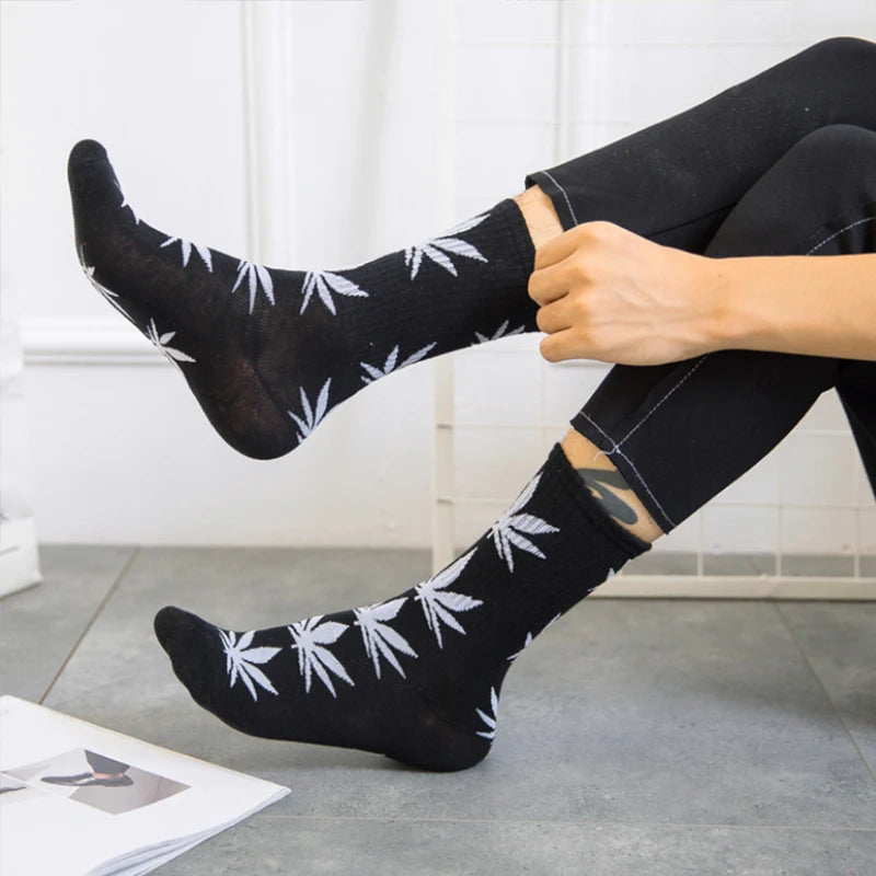 Men's Fashionable Hemp Cotton Crew Socks | Stylish Everyday Wear