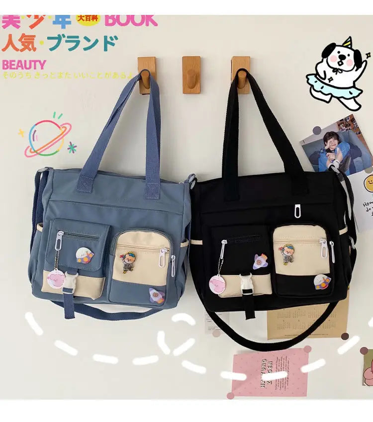 Versatile Nylon Waterproof Women's Shoulder Bag | Stylish Crossbody Satchel